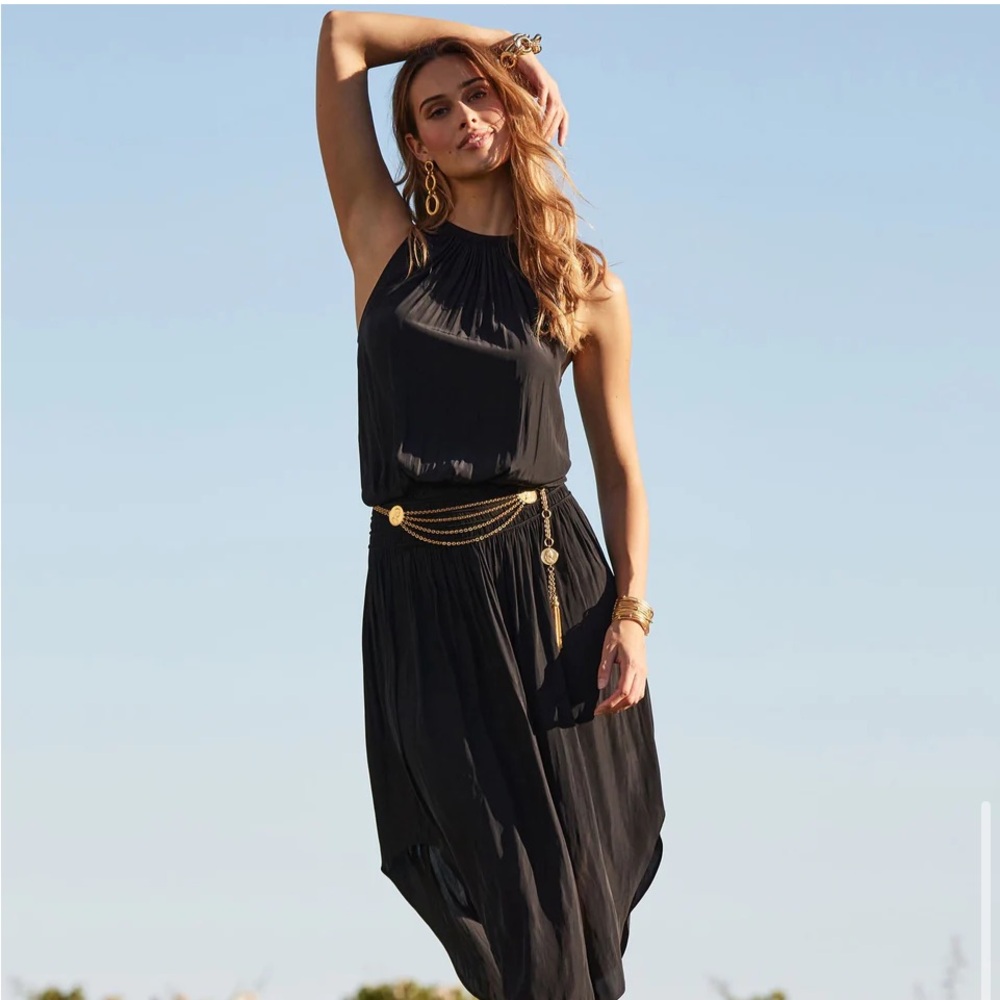 Ramy Brook Audrey Smocked Midi Dress
